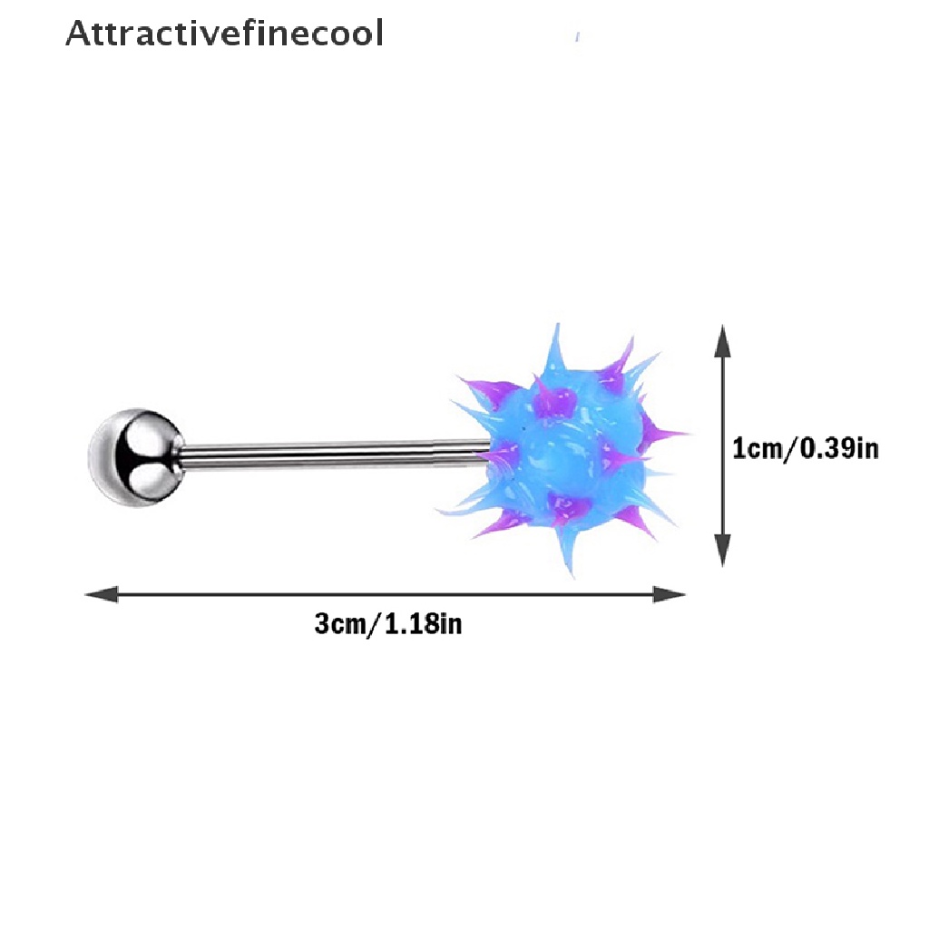 Set 5 / 10 Khuyên Lưỡi Bằng Thép Không Gỉ Cá Tính