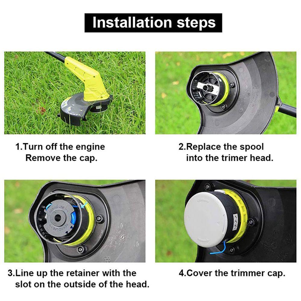 LONTIME Nắp Cuộn Dây Thay Thế Cho Máy Cắt Cỏ Ryobi AC14RL3A