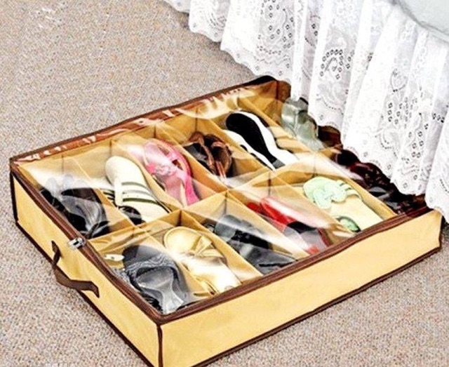 Hộp đựng giày 12 ngăn tiện lợi, gọn gàng