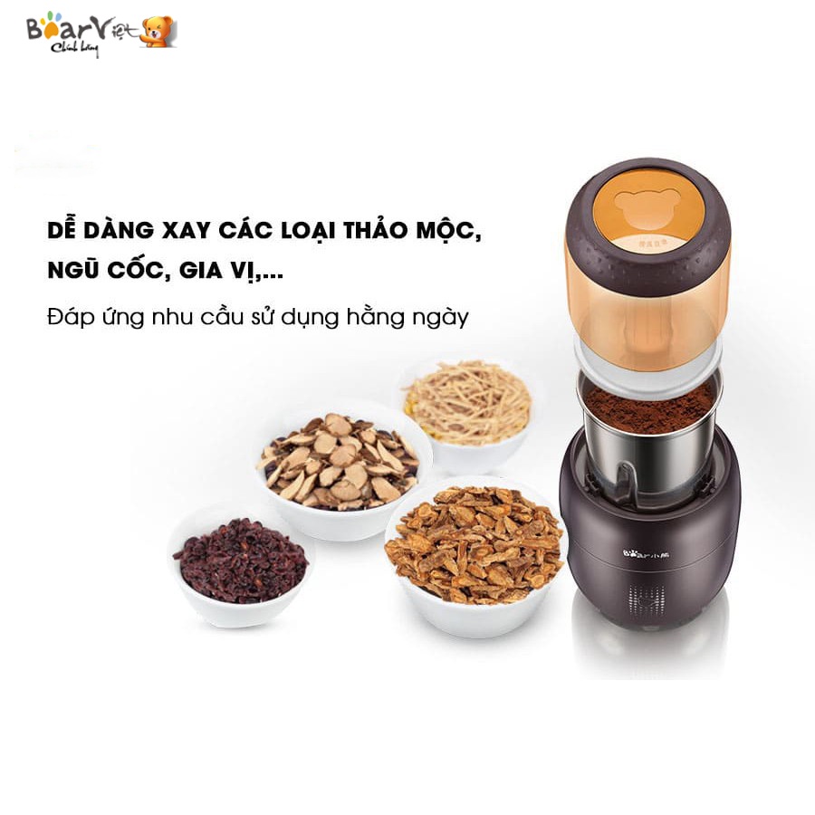 Máy Xay Thực Phẩm Bear, Máy Nghiền Mịn Bột Khô Đa Năng - Hàng quốc tế FSJ-A03D1S