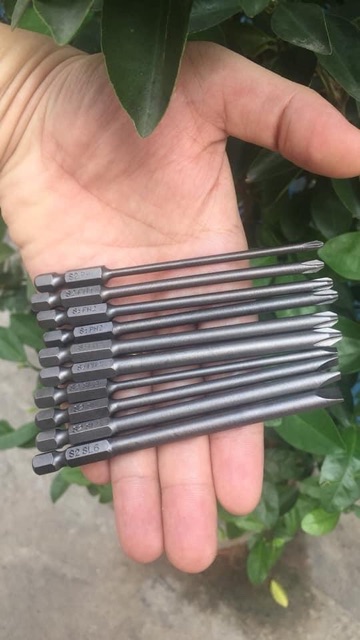 Bộ vít chính hãng gồm 10 cây có từ tính hút rất mạnh không lo rơi ốc