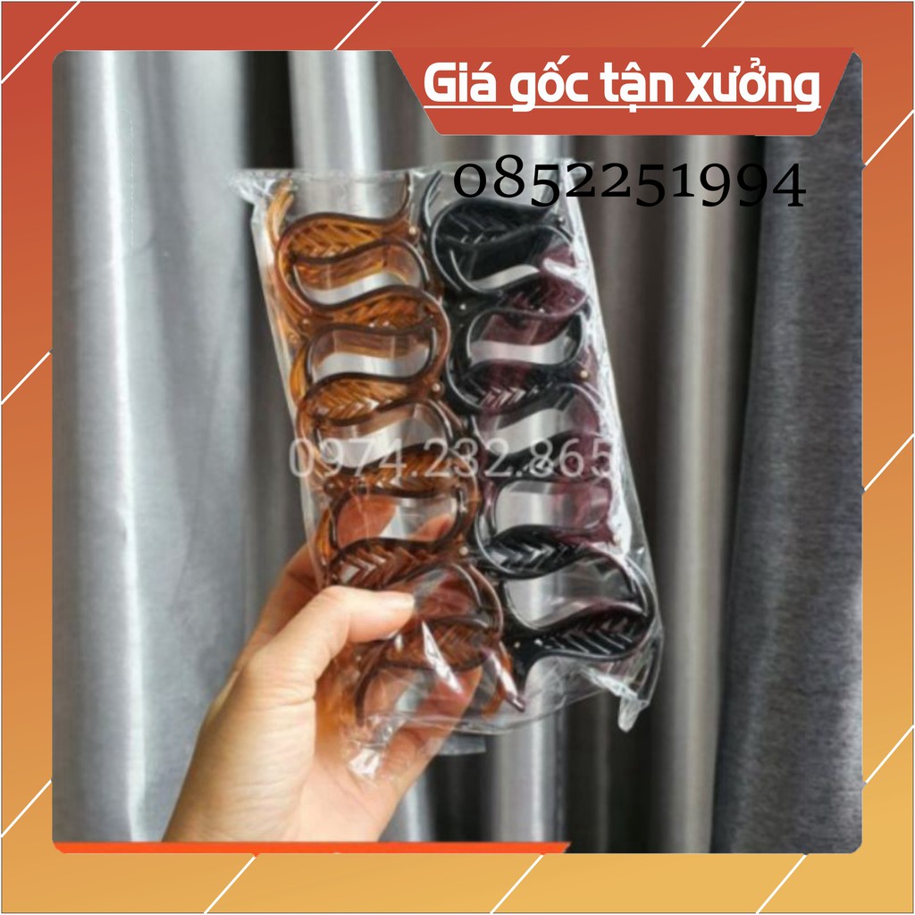 Kẹp Tóc, 12 Kẹp Tóc Càng Cua 5 Răng