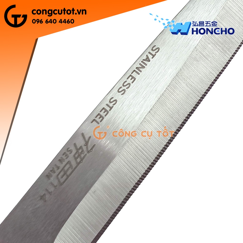 Kéo cắt vải, cắt nhựa 210mm lưỡi chống trơn Honcho Đài Loan