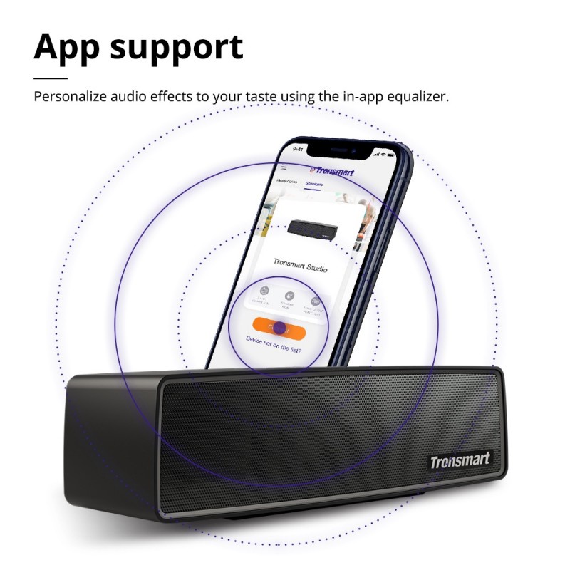 Loa Bluetooth Mini 5.0 Tronsmart Studio Công Suất 30W Chống Nước IPX4 Ghép Nối 100 Loa - Hàng Chính Hãng
