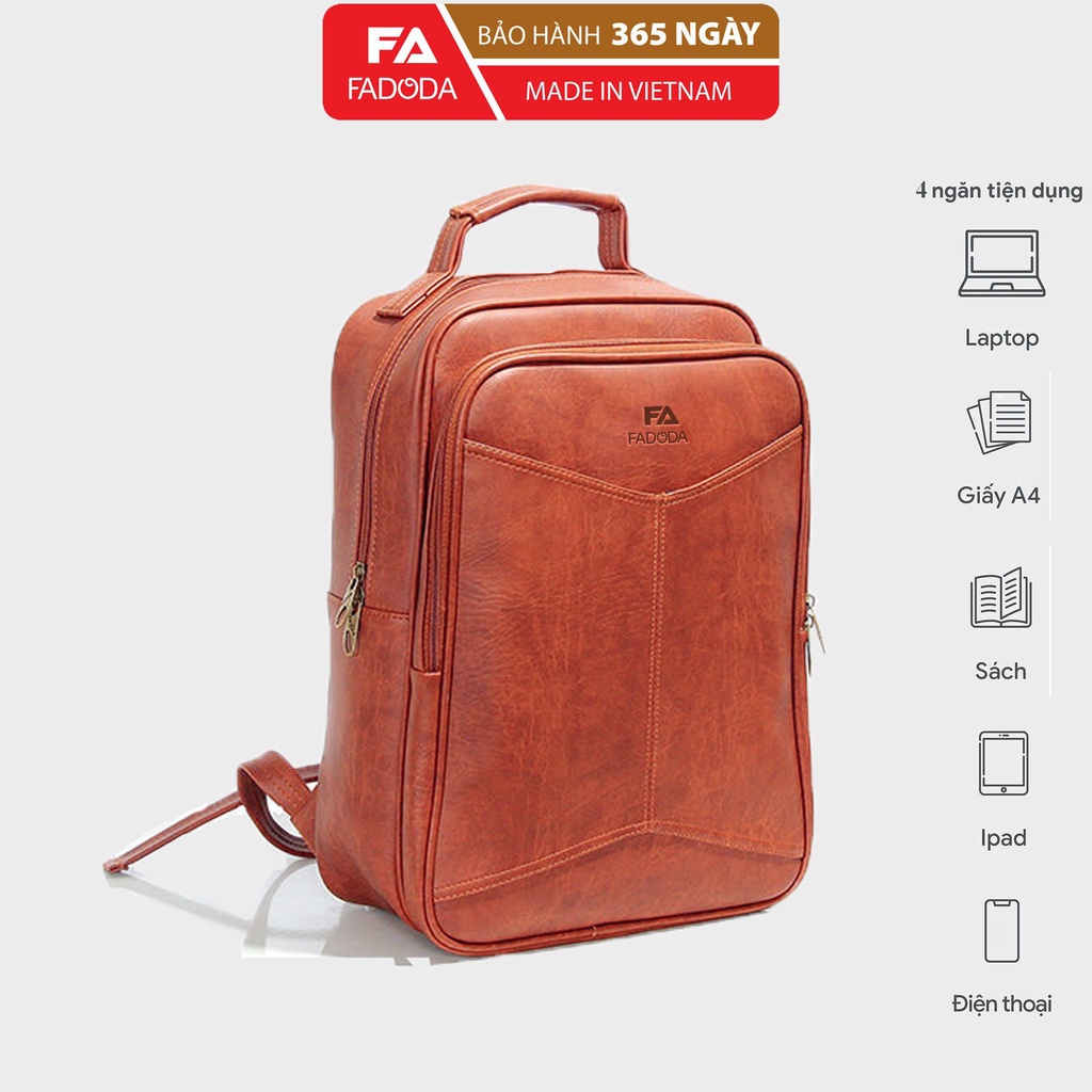 Balo da đựng laptop nam nữ FADODA FBA4