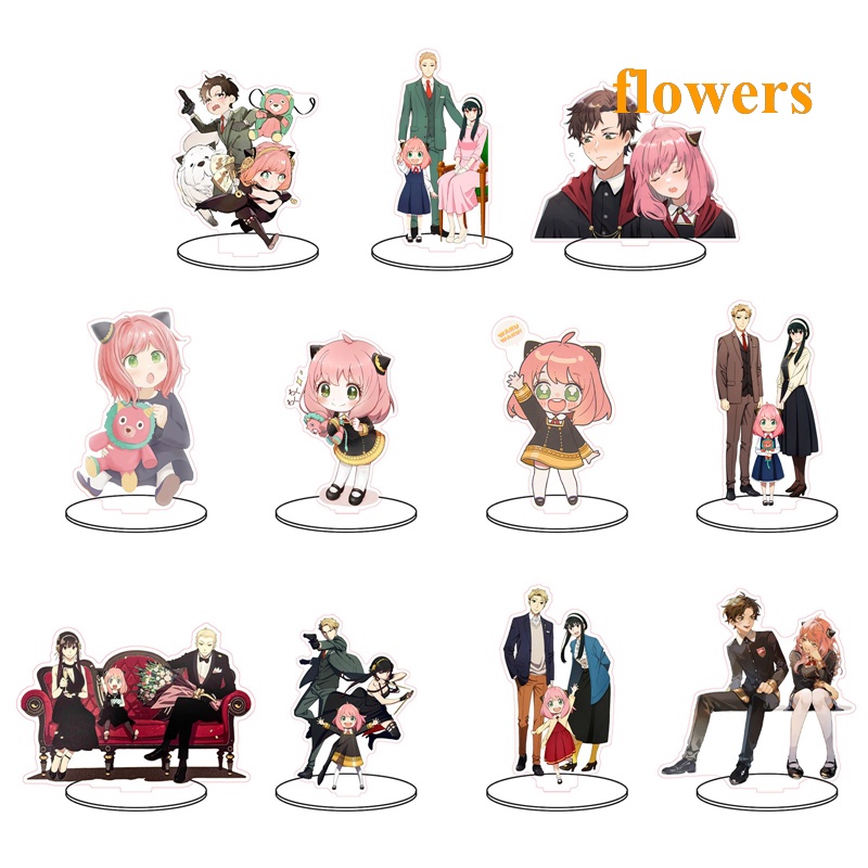 Mô Hình Nhân Vật Anime Spy X Family Có Giá Đỡ Bằng Acrylic Dùng Làm Quà Tặng Sinh Nhật
