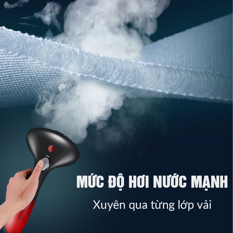 Bàn Là Hơi Nước Cầm Tay Cao Cấp GARMENT STEAMER, bàn ủi hơi nước gấp gọn - Tiện lợi, chính hãng!