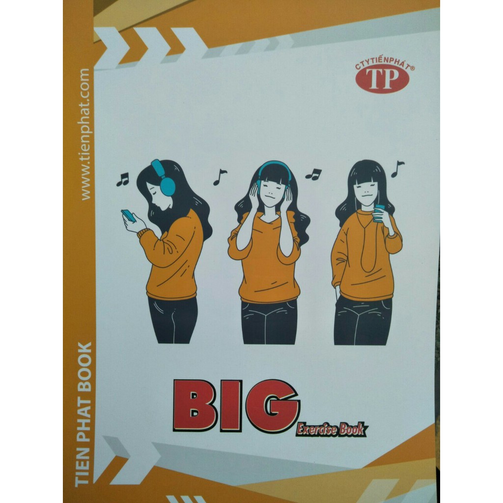 Tập 200 trang khổ lớn (BIG) ô tập ngang (05 quyển)