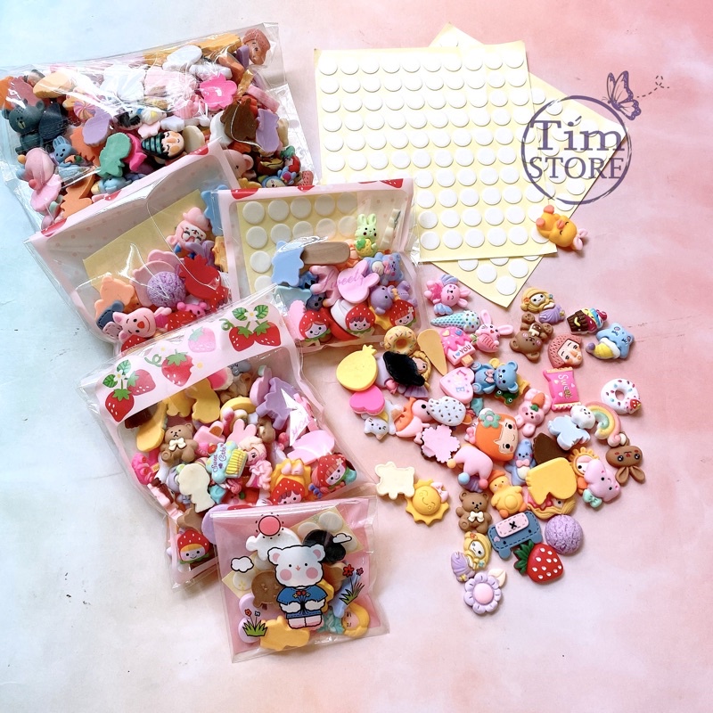Set charm trang trí diy slime TIMSTORE