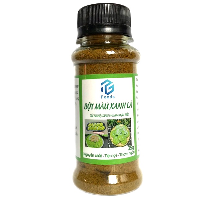 Bột Tạo Màu Xanh Lá Tgfoods Hũ 35g, Làm Bánh, Nấu Xôi, Siêu Ngon
