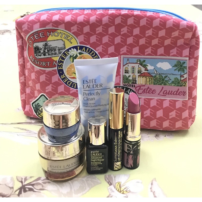 Set dưỡng da estee lauder 6món+ bóp đựng mỹ phẩm