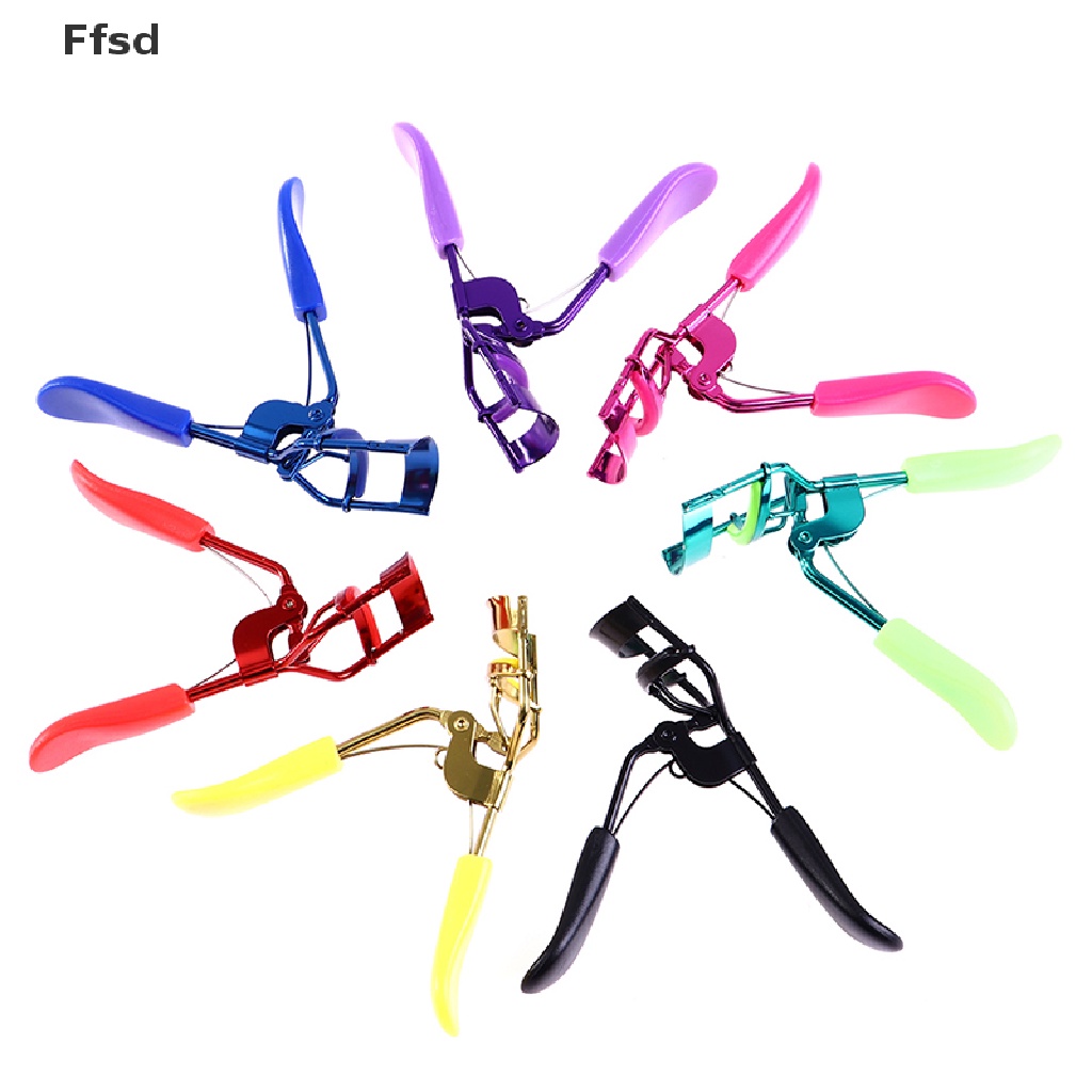 {Ffsd} Dụng Cụ Bấm Cong Mi Tự Nhiên Bằng Thép Không Gỉ Với Tay Cầm Cao Su