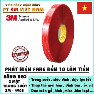 Băng keo cường lực trong suốt VHB 3M 4905
