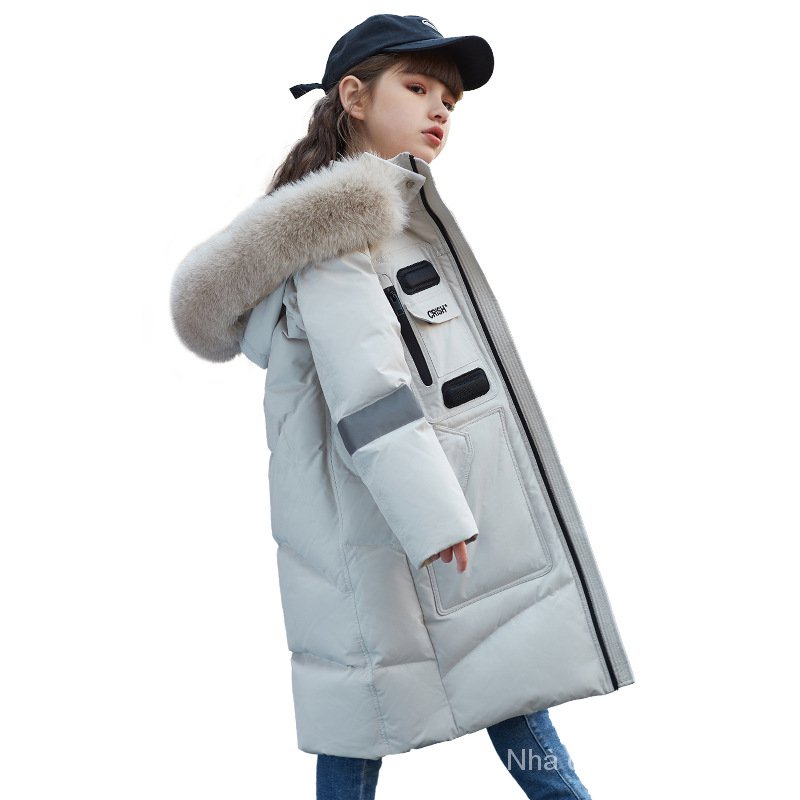 Children Girls Long Coat Winter Male Children Long Coat