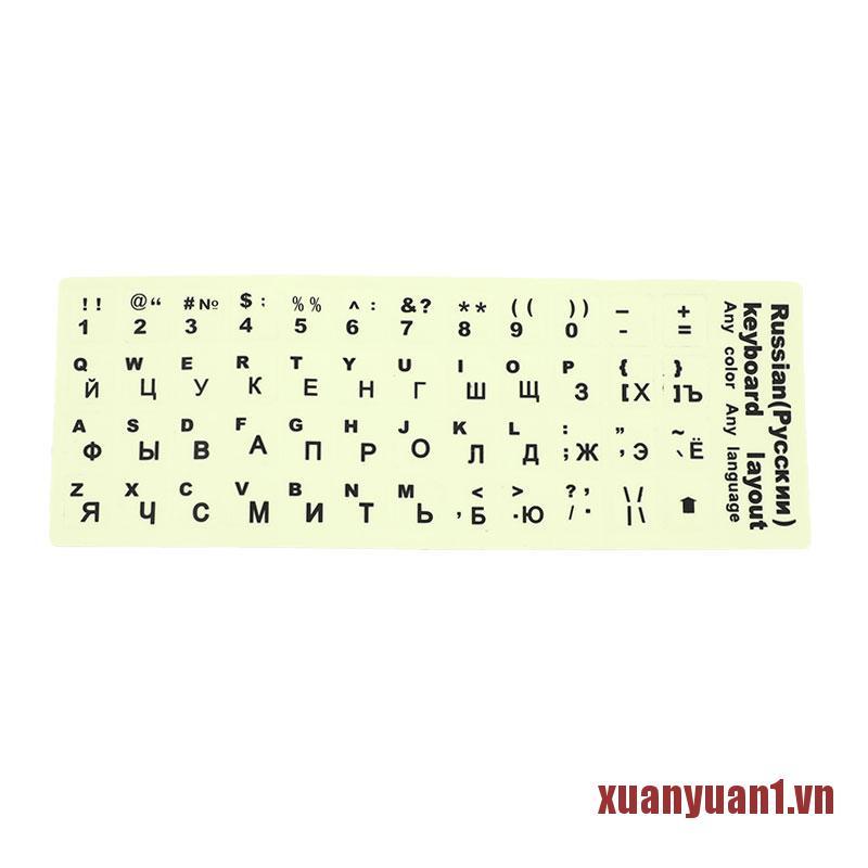 Sticker Dán Bàn Phím Laptop Hình Chữ Cái Tiếng Nga | BigBuy360 - bigbuy360.vn