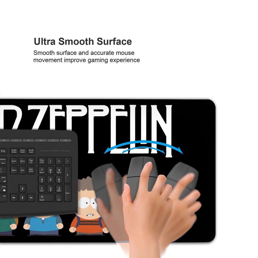 Led Zeppelin South Park Gaming Mouse Pad Non-Slip Mousepads for Laptop Computer PC