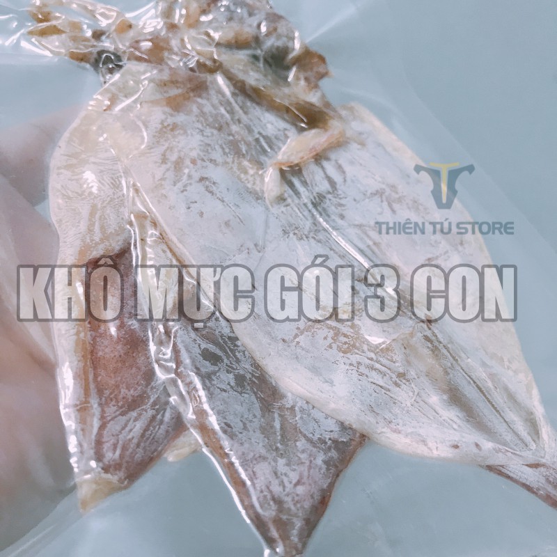 Khô mực Vũng tàu , 3 con hút chân không ,mực loại 1 .thịt mực ngọt ngon dai,chất lượng hảo hạng,giao hàng đi toàn quốc