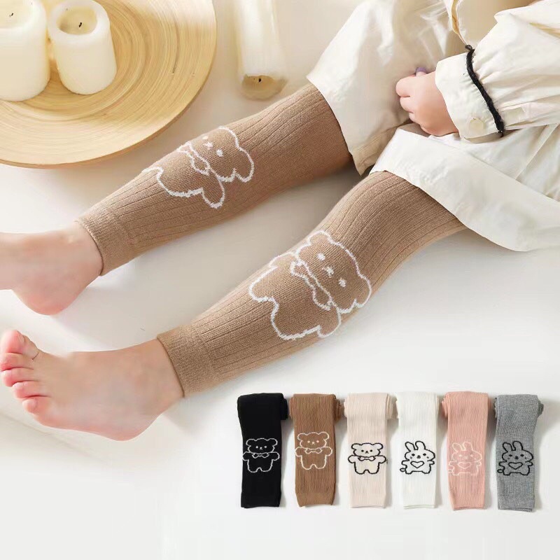 (xả)Quần tất in hình thỏ đáng gêu cho bé gái (6-20kg)