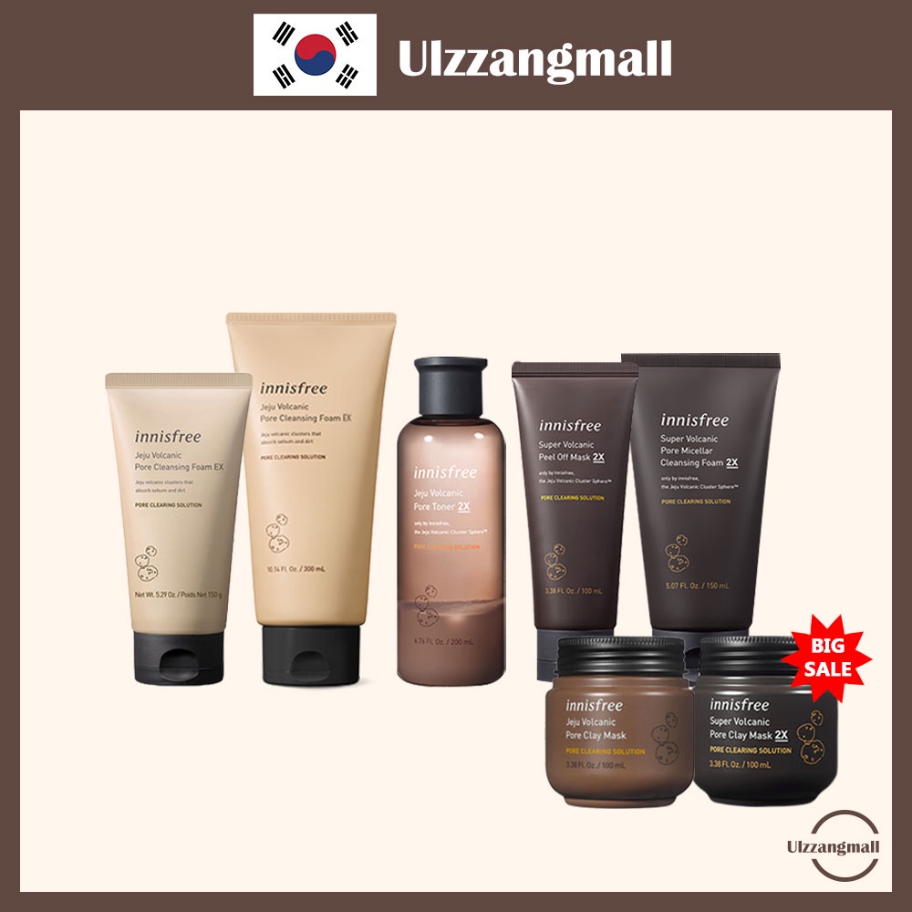 [INNISFREE] Volcanic Collection (Foam,Toner,Lotion,Mask,Cleanser)