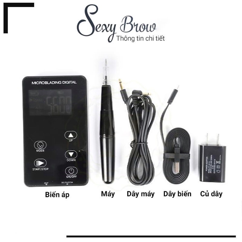 Máy Phun Xăm KTS Tạo Hạt Sợi Sexy Brows MICROBLADING DIGITAL, Máy Phun Xăm Thẩm Mỹ