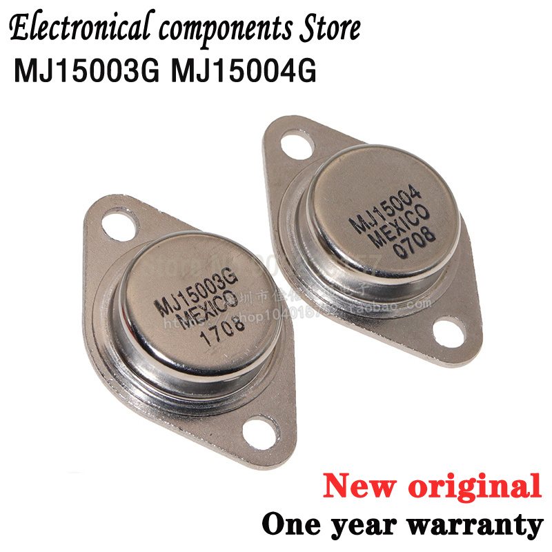 2 cặp = 4 chiếc (2 chiếc MJ15003G + 2 chiếc MJ15004G) MJ15003 MJ15004 TO-3 20A 140V Bộ khuếch đại cô