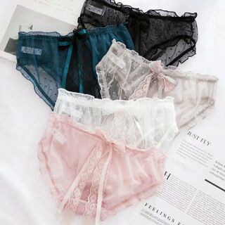 Quần lót ren nữ đính nơ dài cute ❤️ FREESHIP ❤️ Quần chip nữ xinh mộng mơ - Lolie House (Có ảnh thật) | BigBuy360 - bigbuy360.vn