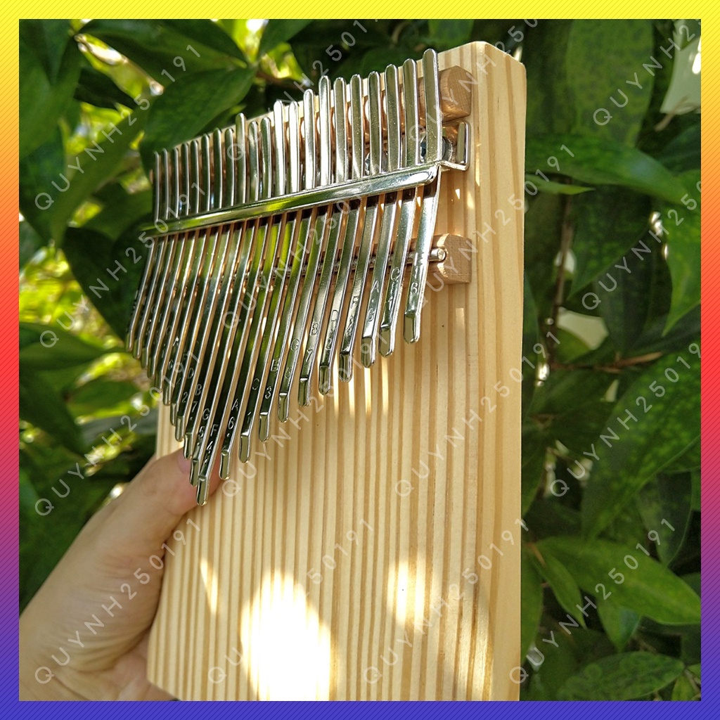 Đàn Kalimba 21 phím American Pine gỗ nguyên khối giá tốt - kèm phụ kiện âm vang hay không tịt nốt