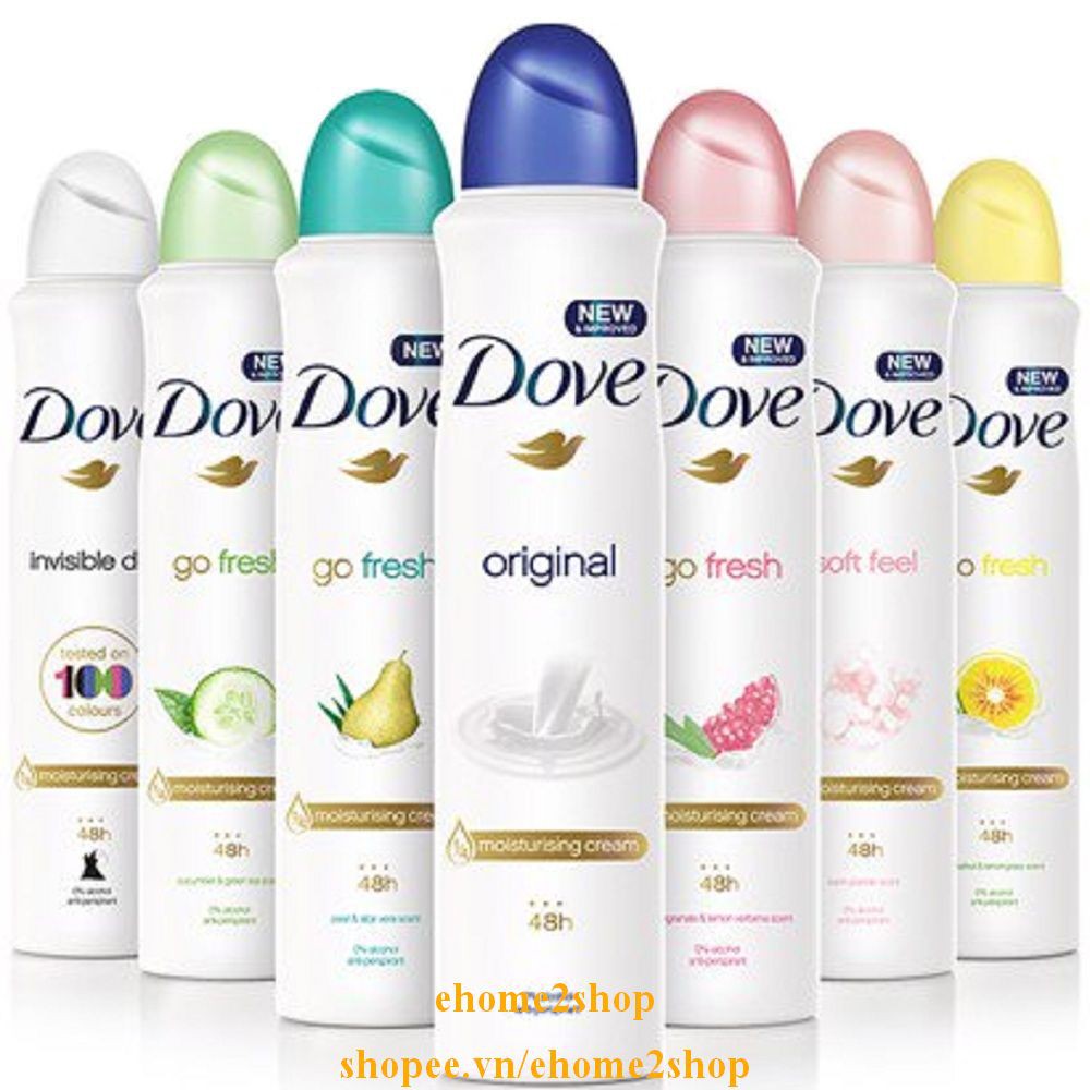 Xịt Khử Mùi Nữ 150Ml Dove Với Nhiều Phân Loại Giúp Bạn Dễ Chọn Lựa Hơn, shopee.vn/ehome2shop.