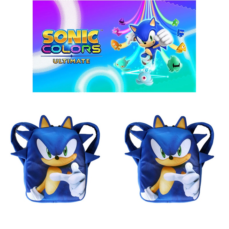 Sẵn Sàng Hàng!!! Balo Đi Học In Hình Sonic the Hedgehog 3D Độc Đáo Thời Trang Cho Trẻ Em Trai