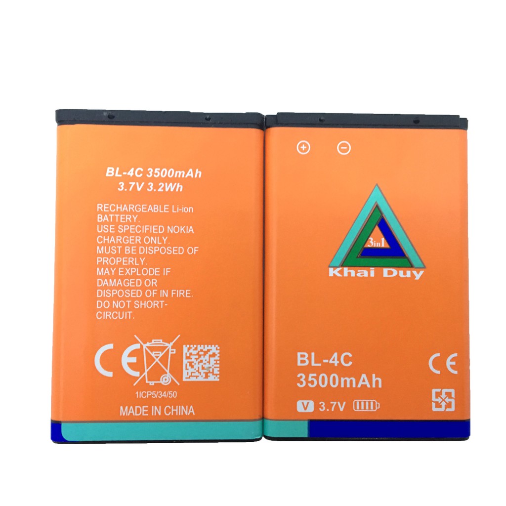 Pin BL-5C/4C Dung Lượng Cao 3800mAh Chính Hãng Khai Duy