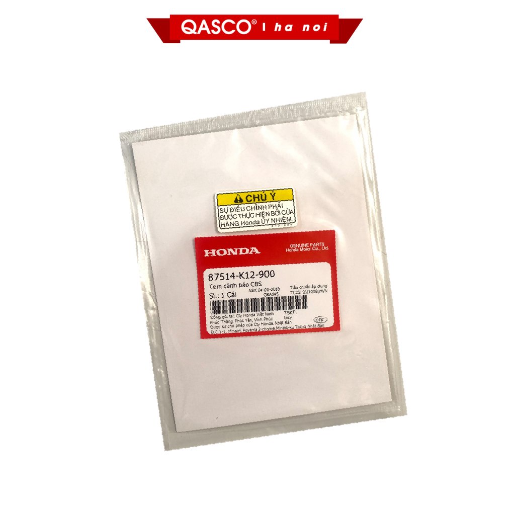 Tem cảnh báo CBS  LEAD 125  - HN