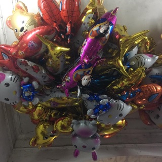 Combo 100 bóng thú đại kèm que