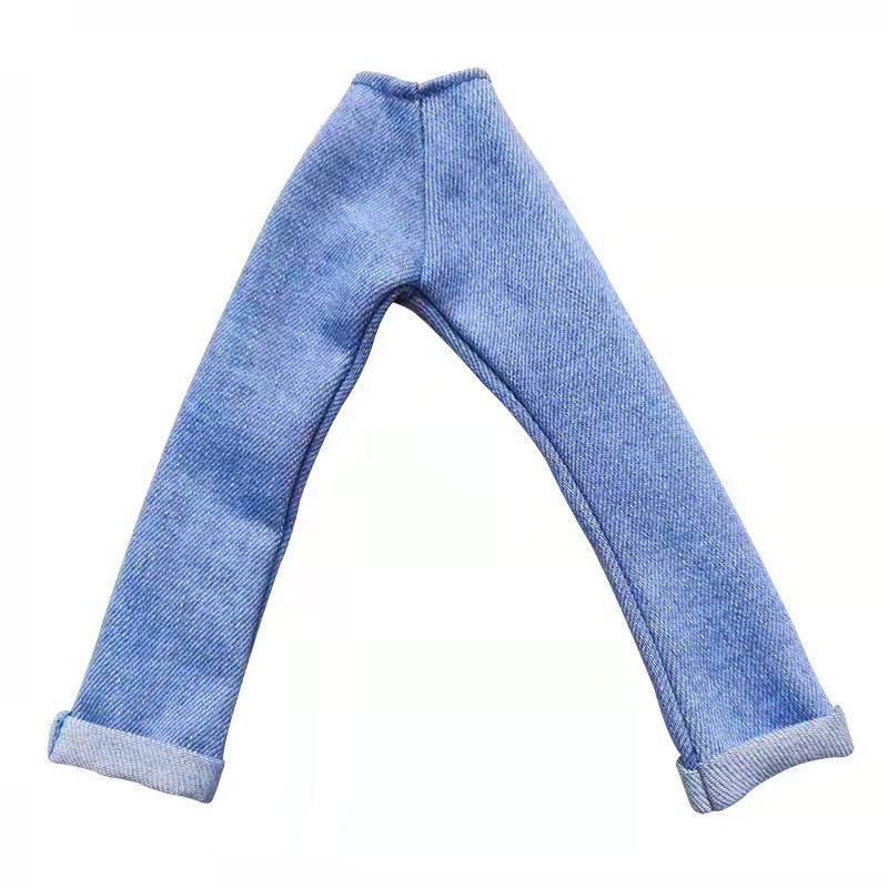 Bộ Trang Phục Gồm Áo Khoác Jean Và Quần Da Denim Dành Cho Búp Bê Barbie