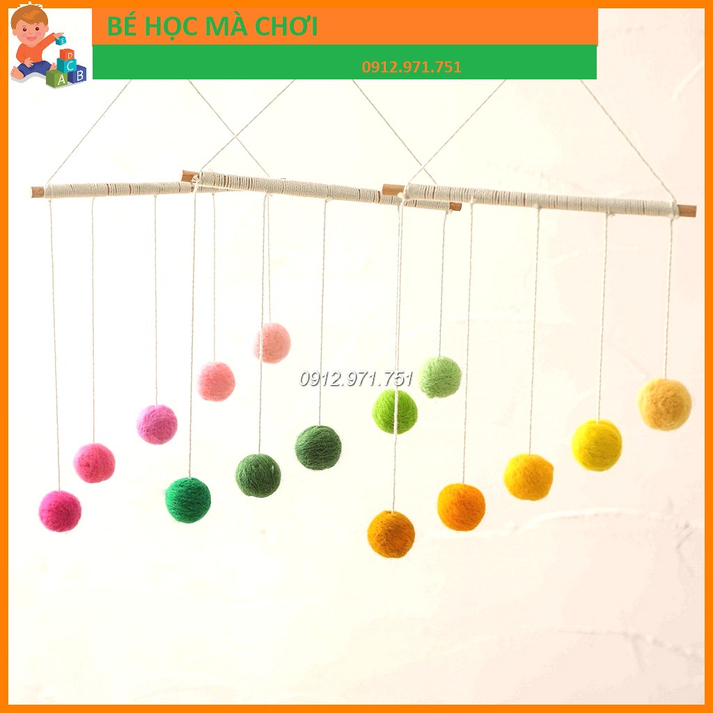 Bộ chuyển động Gobby treo nôi cũi kích thích thị giác Montessori cho bé size to chọn màu
