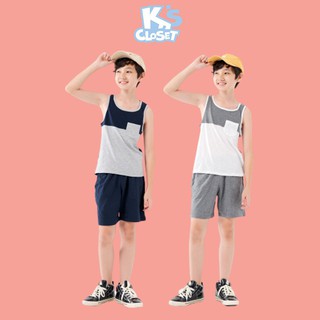 Bộ Quần Áo Sát Nách Bé Trai (3-9 Tuổi) K's Closet K229TES CH