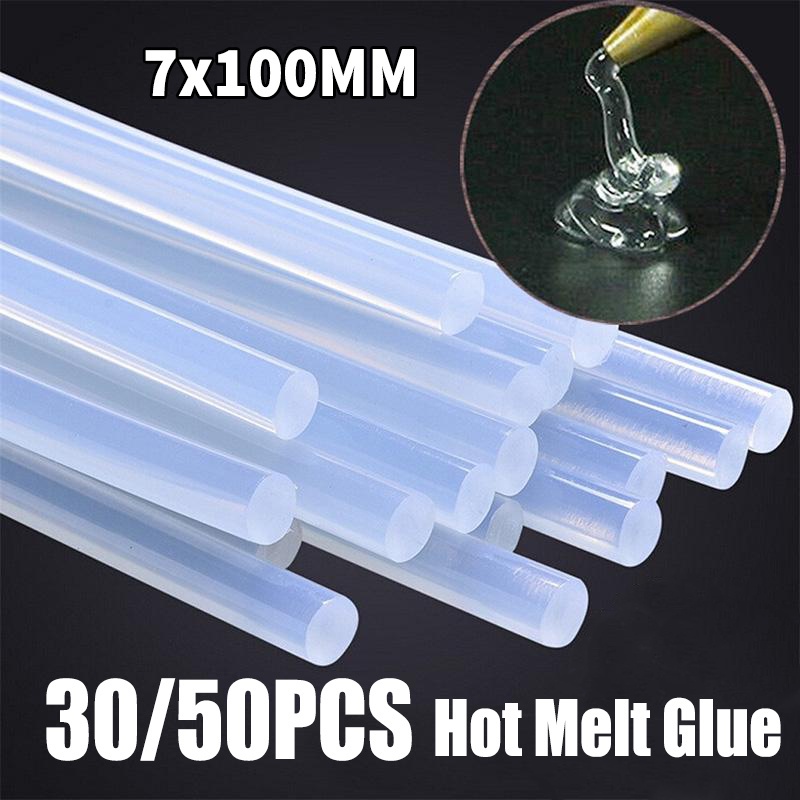 30/50 Que Keo Nóng Trong Suốt 7*100mm Cho Súng Bắn Keo