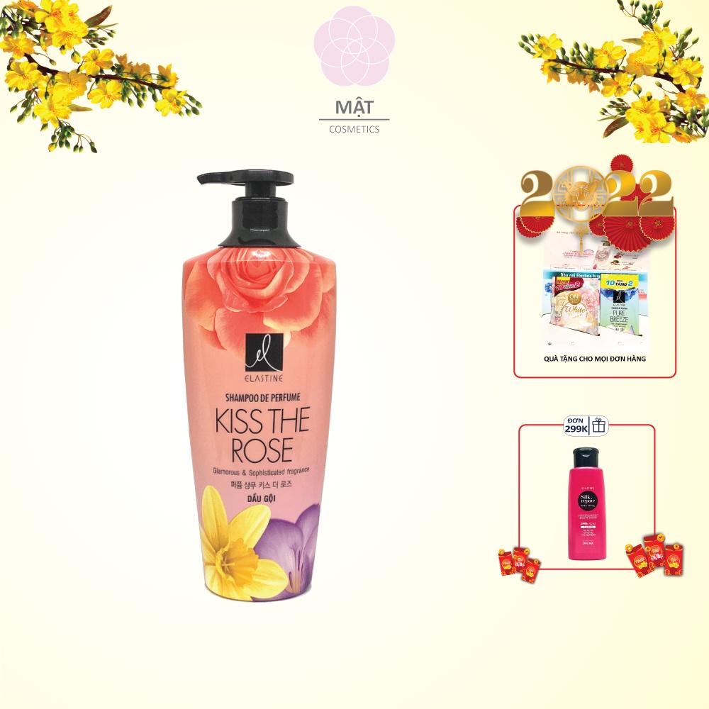 Dầu gội nước hoa Elastine Kiss The Rose 600ml