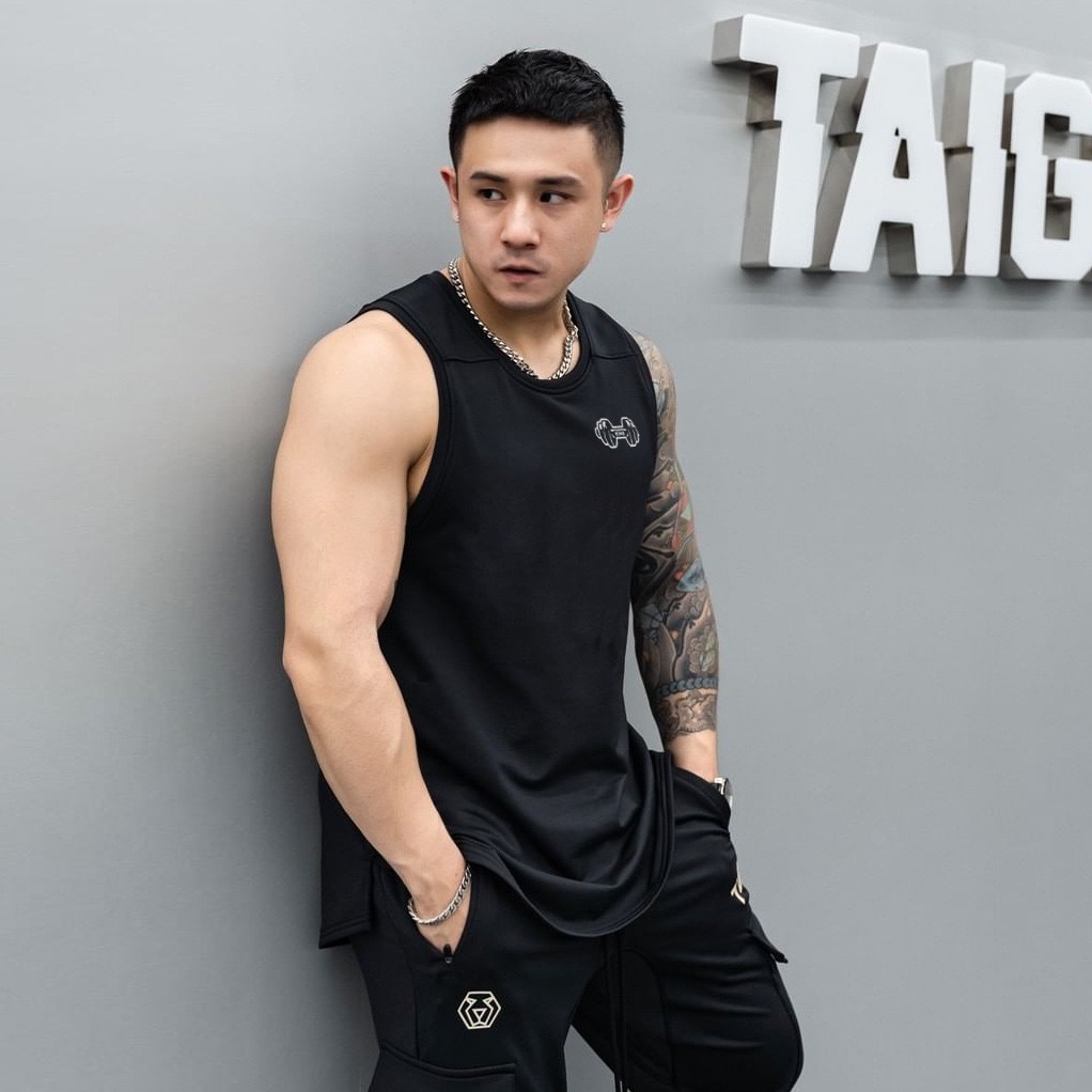 ÁO BA LỖ Nam Thể Thao - Tanktop Logo GYM - Cá Tính Sang Trọng