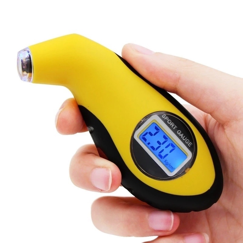 [Tire Pressure Gauge Meter] [Tire Tester Tool With Digital LCD] [LED Air Pressure Gauge Tester]
