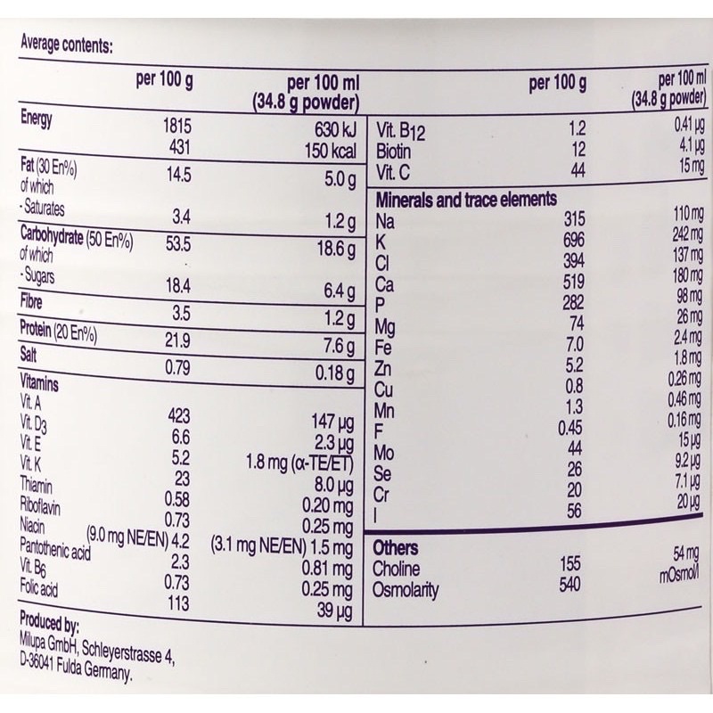 Sữa bột Fortimel 335gram - Dinh dưỡng sau phẫu thuật cho người bệnh [Date mới]