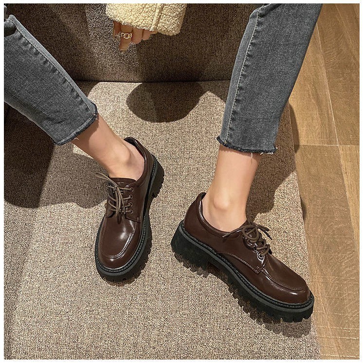 Giày Da Đế Cao Phong Cách Anh Quốc 2021 Cho Nữ | BigBuy360 - bigbuy360.vn