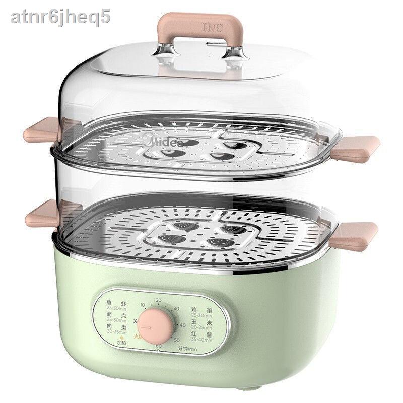 Nồi hấp điện Midea đa chức năng 2 tầng