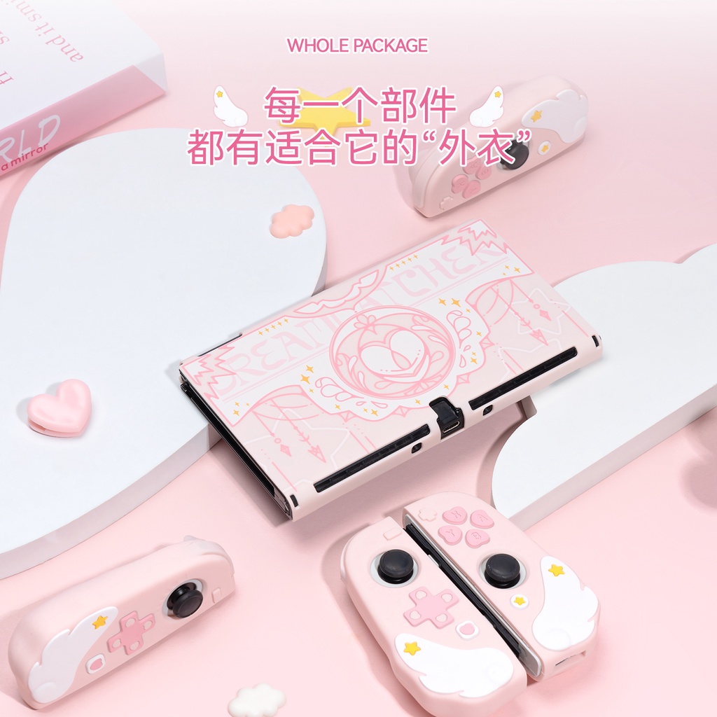 Ốp Bảo Vệ Máy Chơi Game Nintendo Switch Bằng Silicone Hình Đôi Cánh