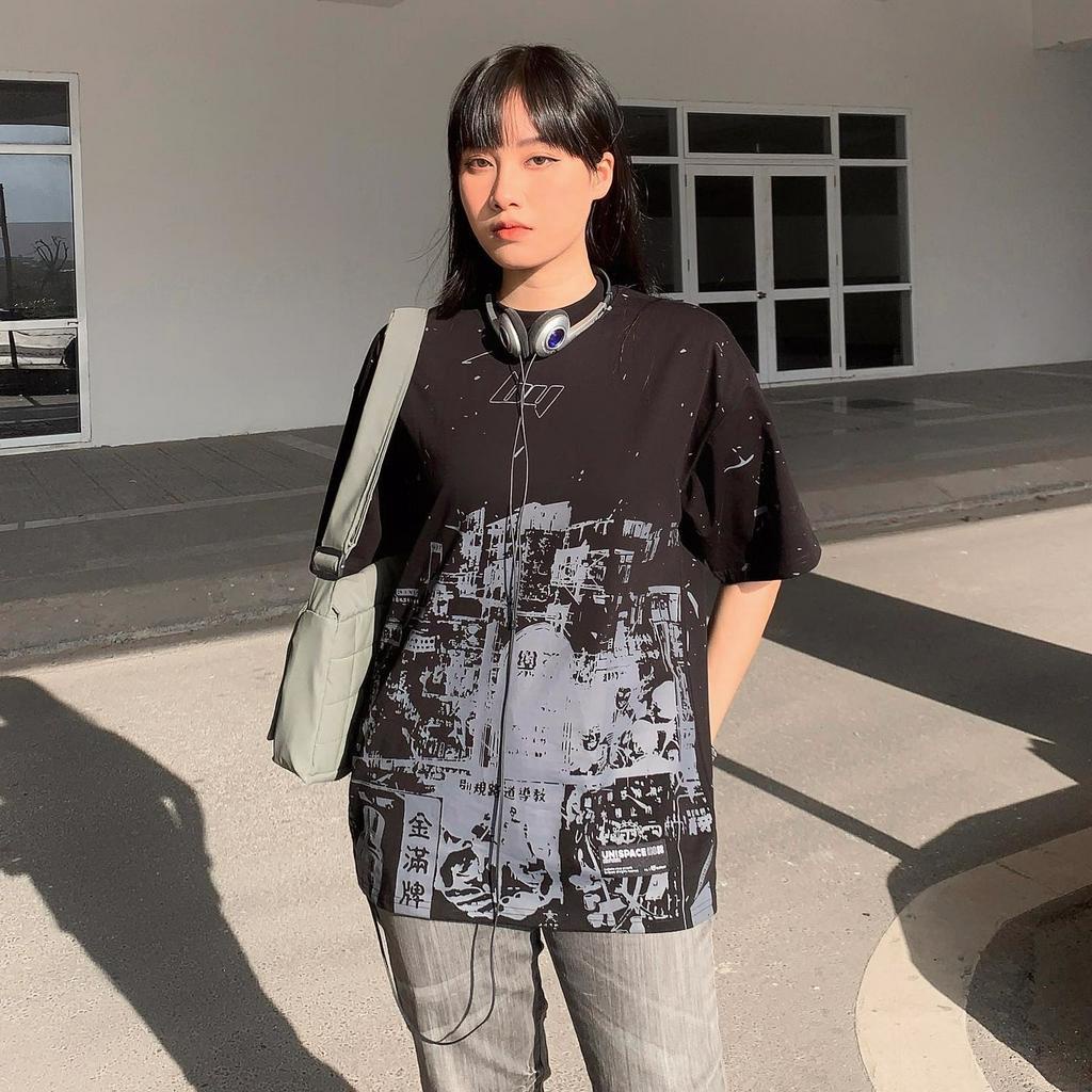 Áo thun local brand kiểu HongKong áo phông tay lỡ form rộng unisex nam nữ SGENZBR