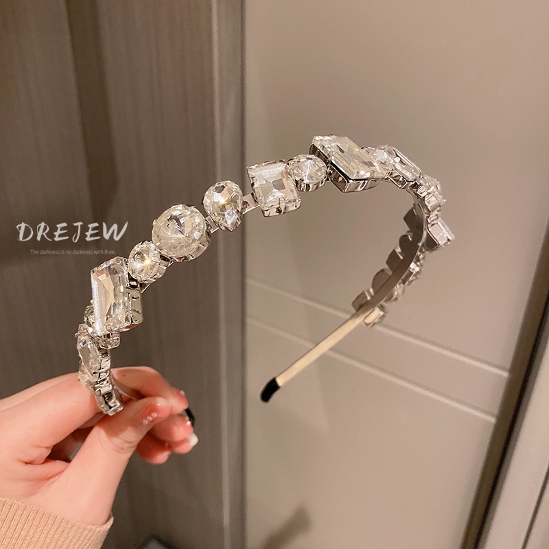 DREJEW Cài tóc đính đá phong cách Hong Kong cổ điển thời trang mùa hè cho nữ