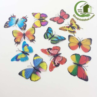Bướm nam châm 3D, trang trí gắn tủ lạnh - phụ kiện chụp hình ảnh - giao màu ngẫu nhiên ( 1 con )