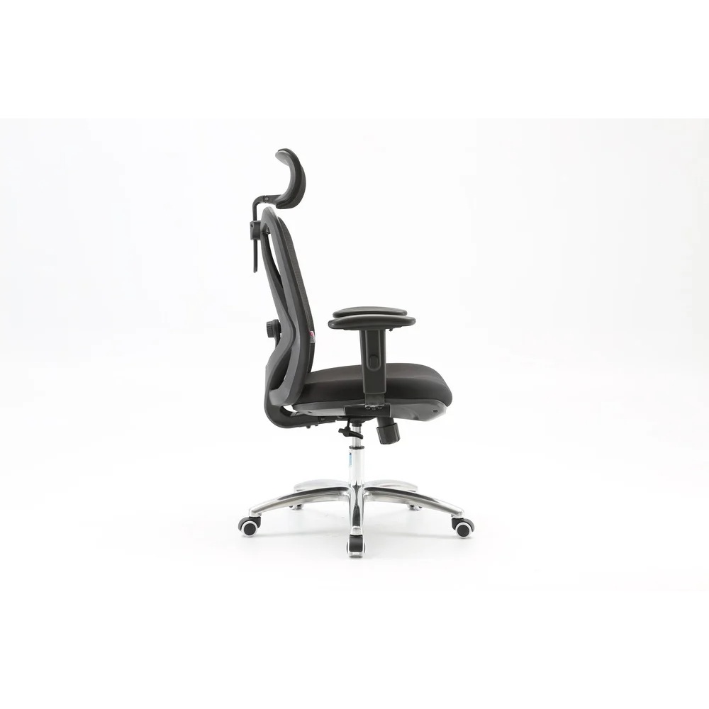 Ghế Lưới Xoay Công Thái Học Ergonomic - Sihoo M18  Màu Xám /Bản Chân Nhôm Cao Cấp  - Chính Hãng Bảo Hành 3 Năm