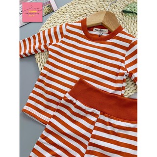 Set 2 bộ đồ ngủ cotton thấm hút mồ hôi cho bé