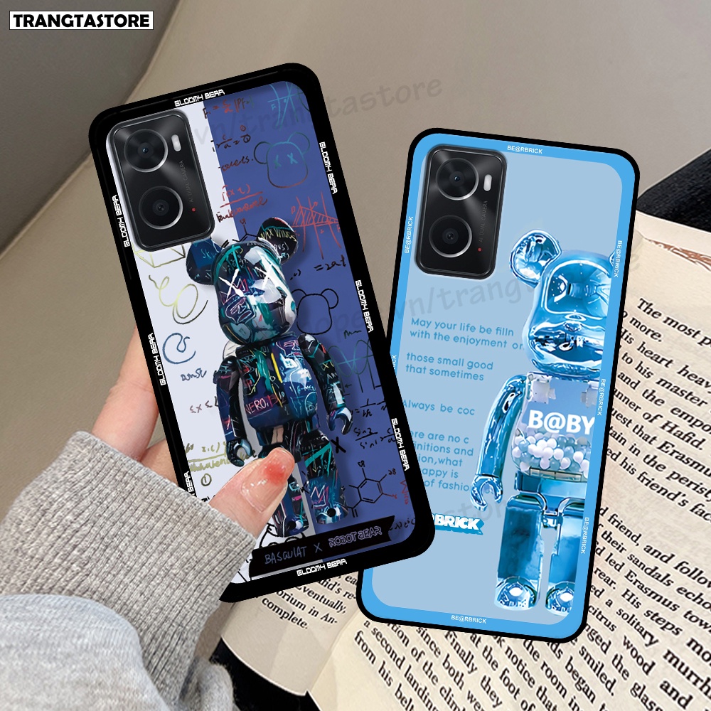 Ốp Oppo A36/ A76 in hình gấu Bearbrick,Mountain,xanh,đen,đỏ giá rẻ