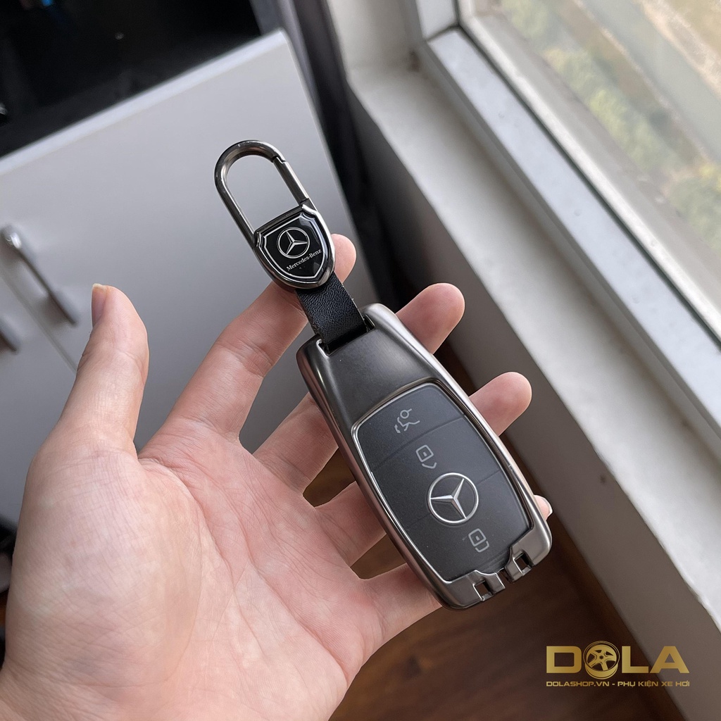Vỏ ốp chìa khoá xe hơi, Bọc chìa ô tô Mercedes Benz, Mẹc C, E, S, GLC, GLE, GLS M01-A1 dolashop